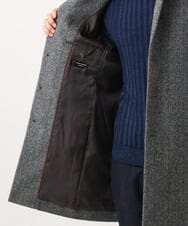 MNUCD43630 MICHEL KLEIN HOMME(ミッシェルクラン オム) ウールヘリンボンチェスターコート グレー