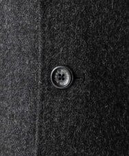 MNUCD43630 MICHEL KLEIN HOMME(ミッシェルクラン オム) ウールヘリンボンチェスターコート ブラック