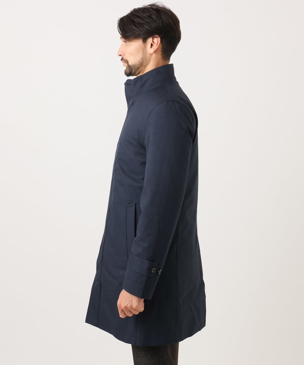 MNUCF01650 MICHEL KLEIN HOMME(ミッシェルクラン オム) 3WAYスタンドカラーロングコート ネイビー