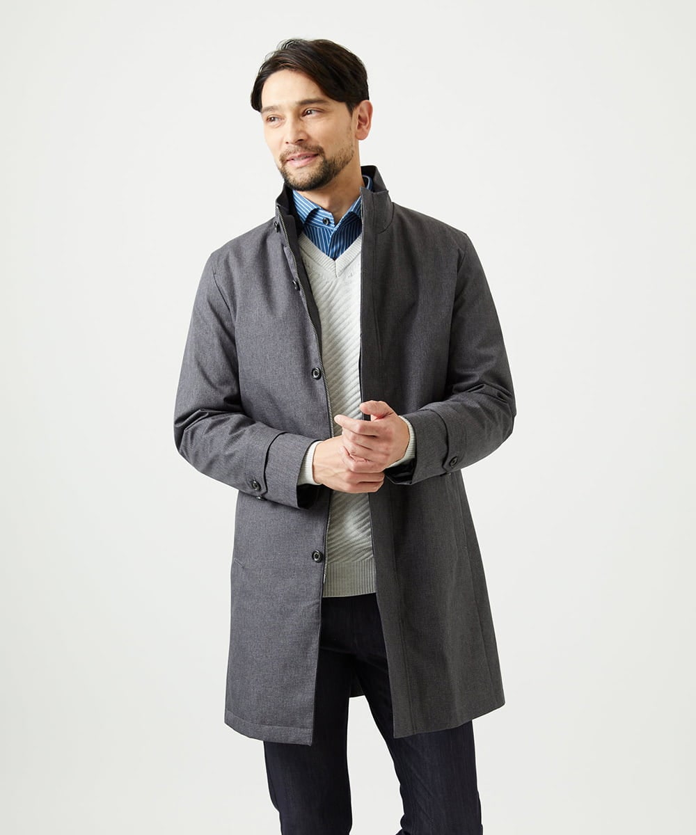 MNUCF01650 MICHEL KLEIN HOMME 3WAYスタンドカラーロングコート