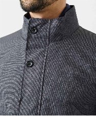 MNUCF01650 MICHEL KLEIN HOMME(ミッシェルクラン オム) 2WAYスタンドカラーロングコート グレー