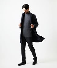 MNUCF50700 MICHEL KLEIN HOMME(ミッシェルクラン オム) スタンドカラーロングコート ネイビー