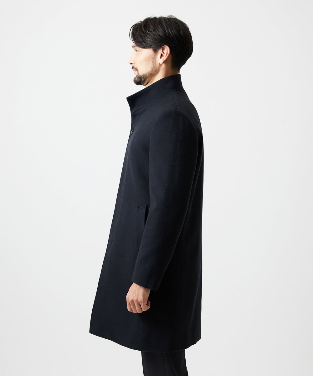MNUCF50700 MICHEL KLEIN HOMME(ミッシェルクラン オム) スタンドカラーロングコート ネイビー