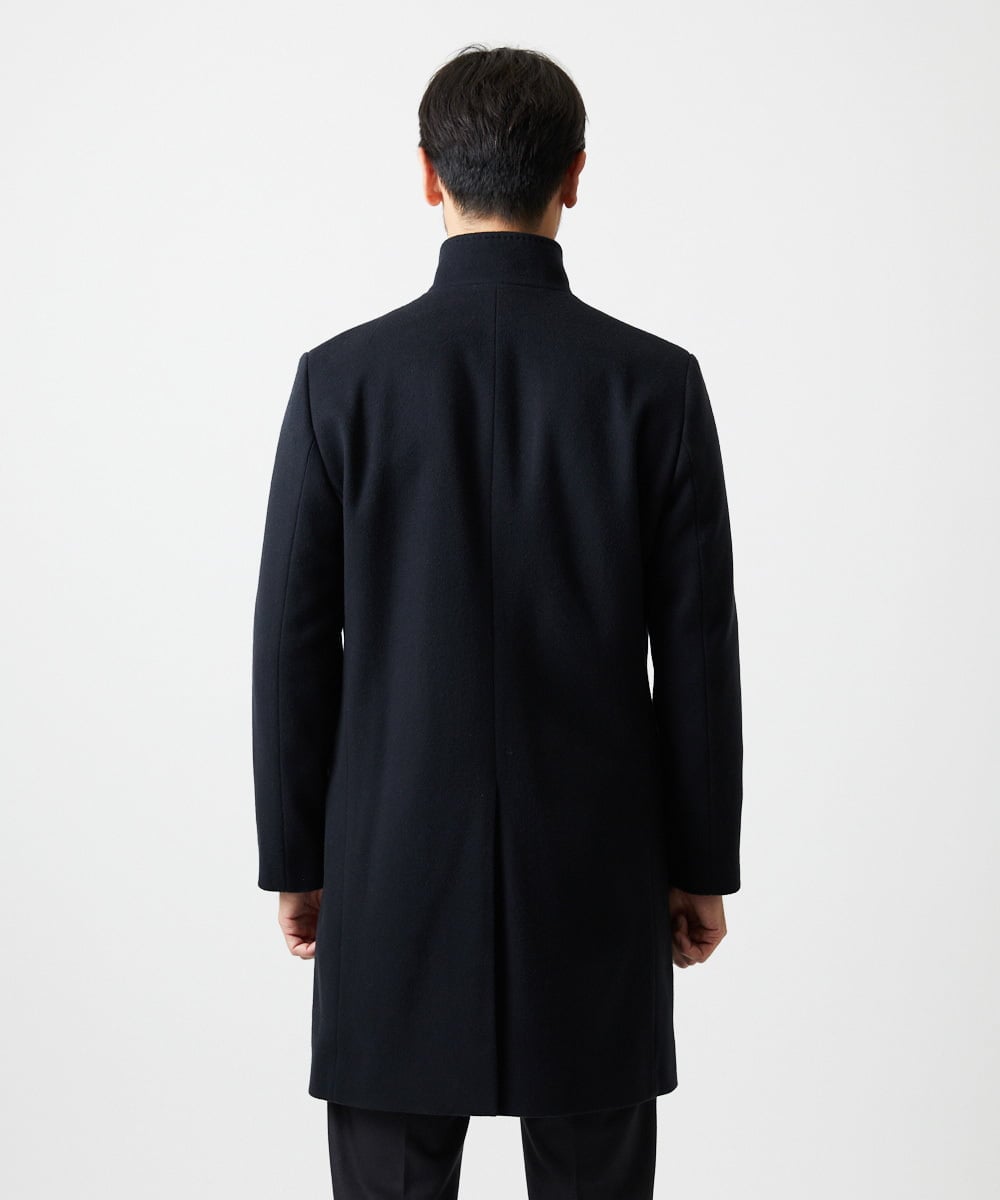 MNUCF50700 MICHEL KLEIN HOMME(ミッシェルクラン オム) スタンドカラーロングコート ネイビー