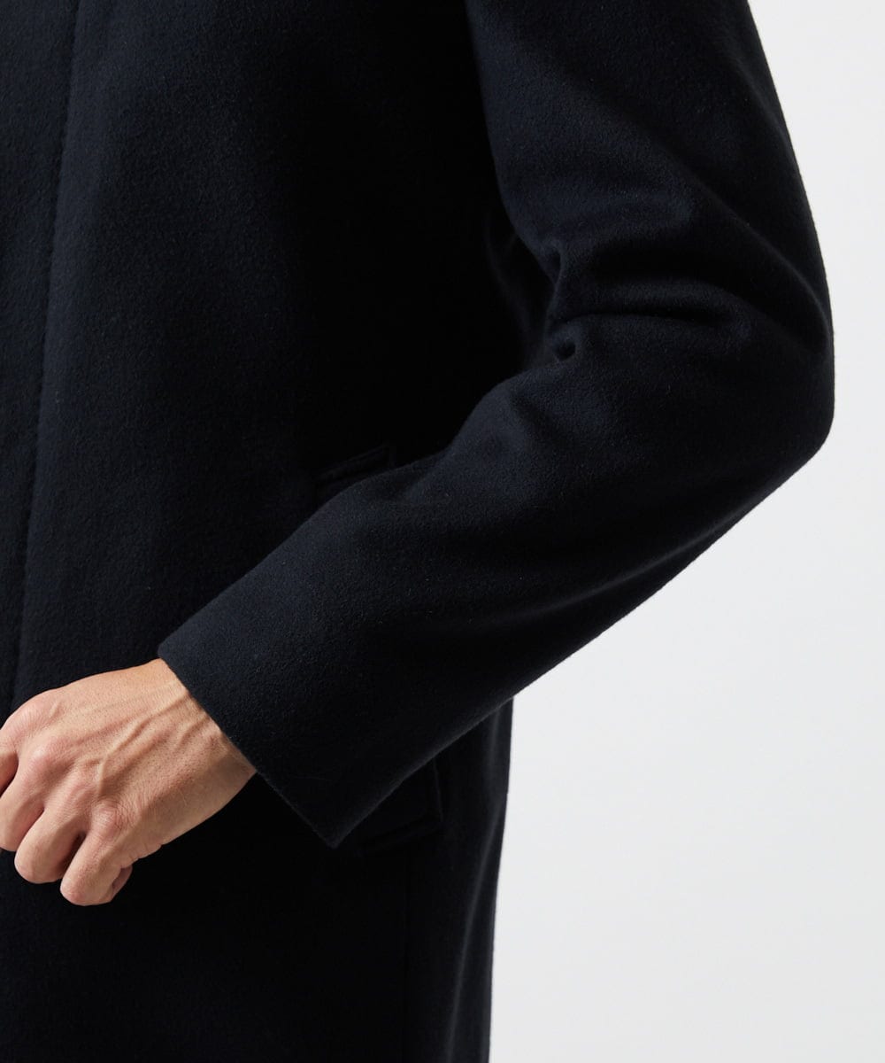 MNUCF50700 MICHEL KLEIN HOMME(ミッシェルクラン オム) スタンドカラーロングコート ネイビー