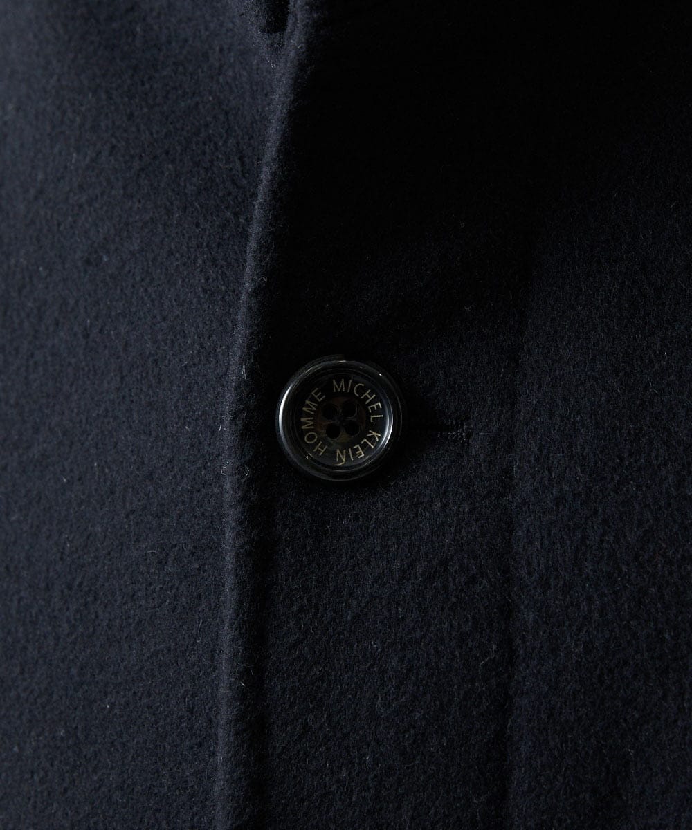 MNUCF50700 MICHEL KLEIN HOMME(ミッシェルクラン オム) スタンドカラーロングコート ネイビー