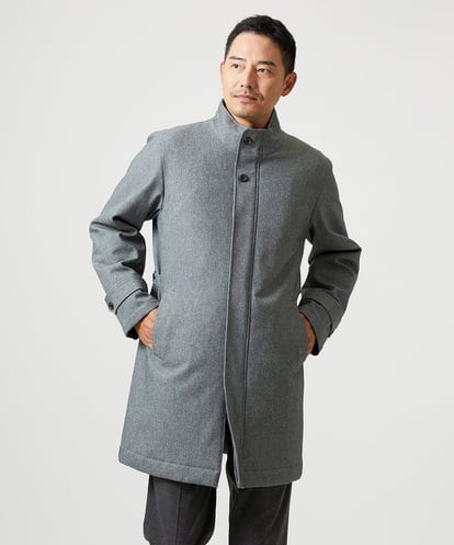 MNUCI01670 MICHEL KLEIN HOMME スタンドカラーロングコート