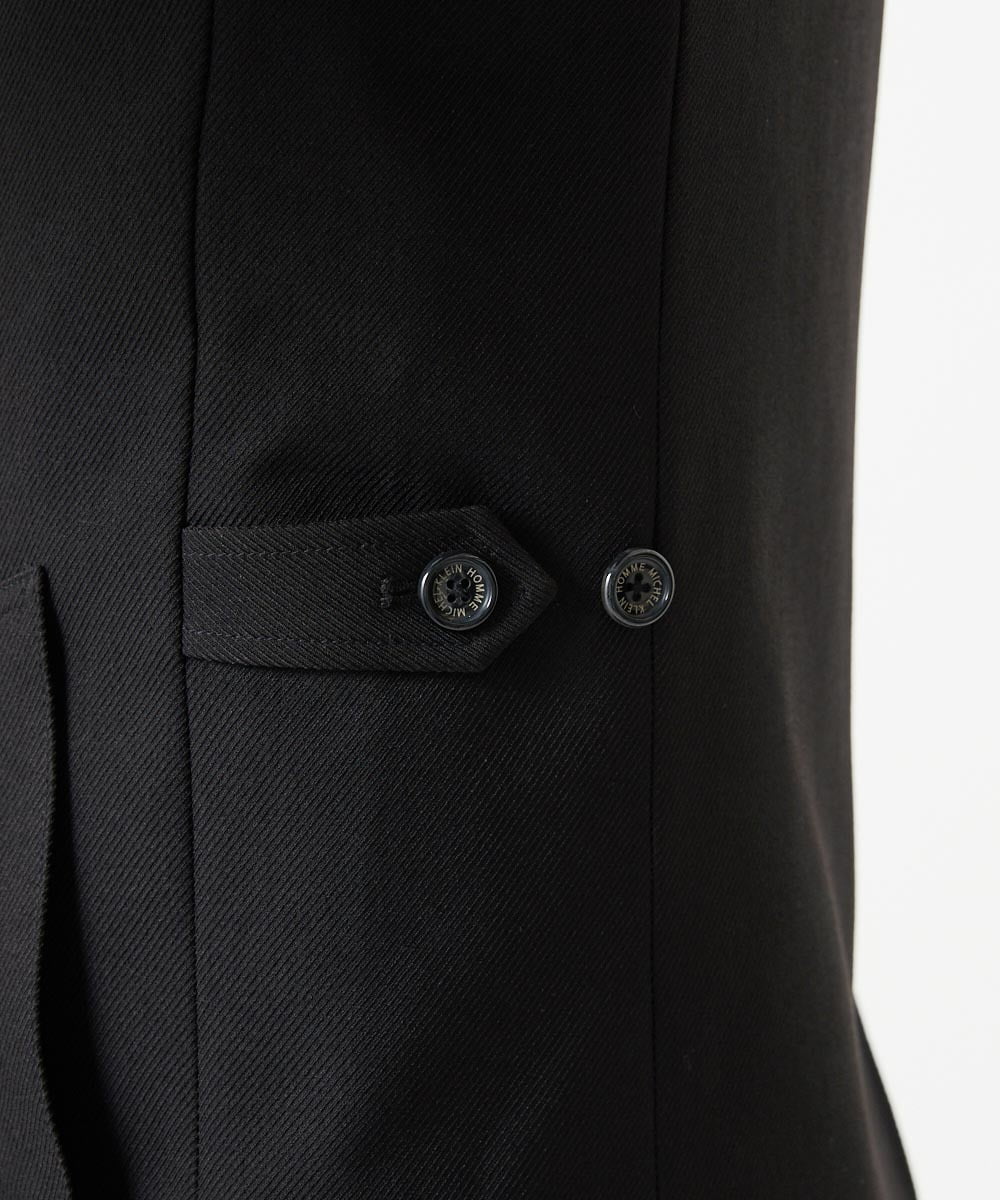 MNUCI20690 MICHEL KLEIN HOMME(ミッシェルクラン オム) 3WAYフード付きスタンドコート ブラック