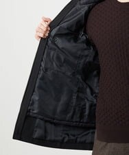 MNUCI20690 MICHEL KLEIN HOMME(ミッシェルクラン オム) 3WAYフード付きスタンドコート ブラック