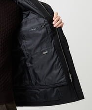MNUCI20690 MICHEL KLEIN HOMME(ミッシェルクラン オム) 3WAYフード付きスタンドコート ブラック
