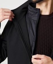 MNUCI20690 MICHEL KLEIN HOMME(ミッシェルクラン オム) 3WAYフード付きスタンドコート ブラック