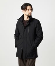 MNUCI20690 MICHEL KLEIN HOMME(ミッシェルクラン オム) 3WAYフード付きスタンドコート ブラック
