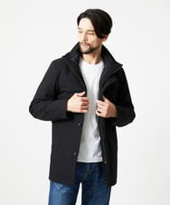 MNUCI20690 MICHEL KLEIN HOMME(ミッシェルクラン オム) 3WAYフード付きスタンドコート ブラック