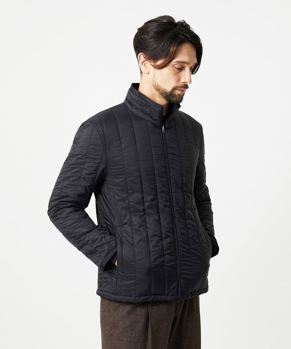 MNUCI20690 MICHEL KLEIN HOMME(ミッシェルクラン オム) 3WAYフード付きスタンドコート ブラック