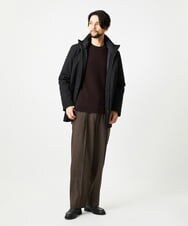MNUCI20690 MICHEL KLEIN HOMME(ミッシェルクラン オム) 3WAYフード付きスタンドコート ブラック