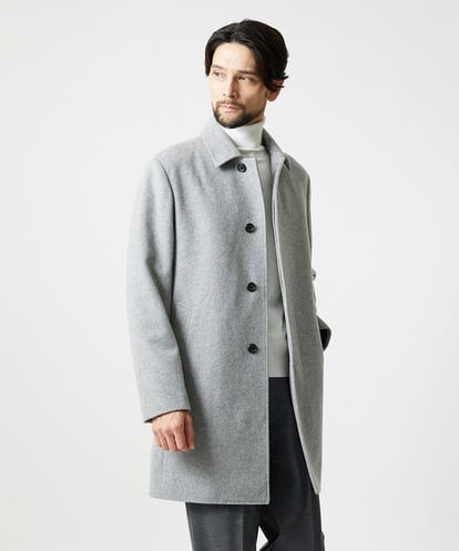 MNUCI50790 MICHEL KLEIN HOMME ウールステンカラーロングコート
