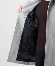MNUCI50790 MICHEL KLEIN HOMME(ミッシェルクラン オム) ウールステンカラーロングコート ライトグレー