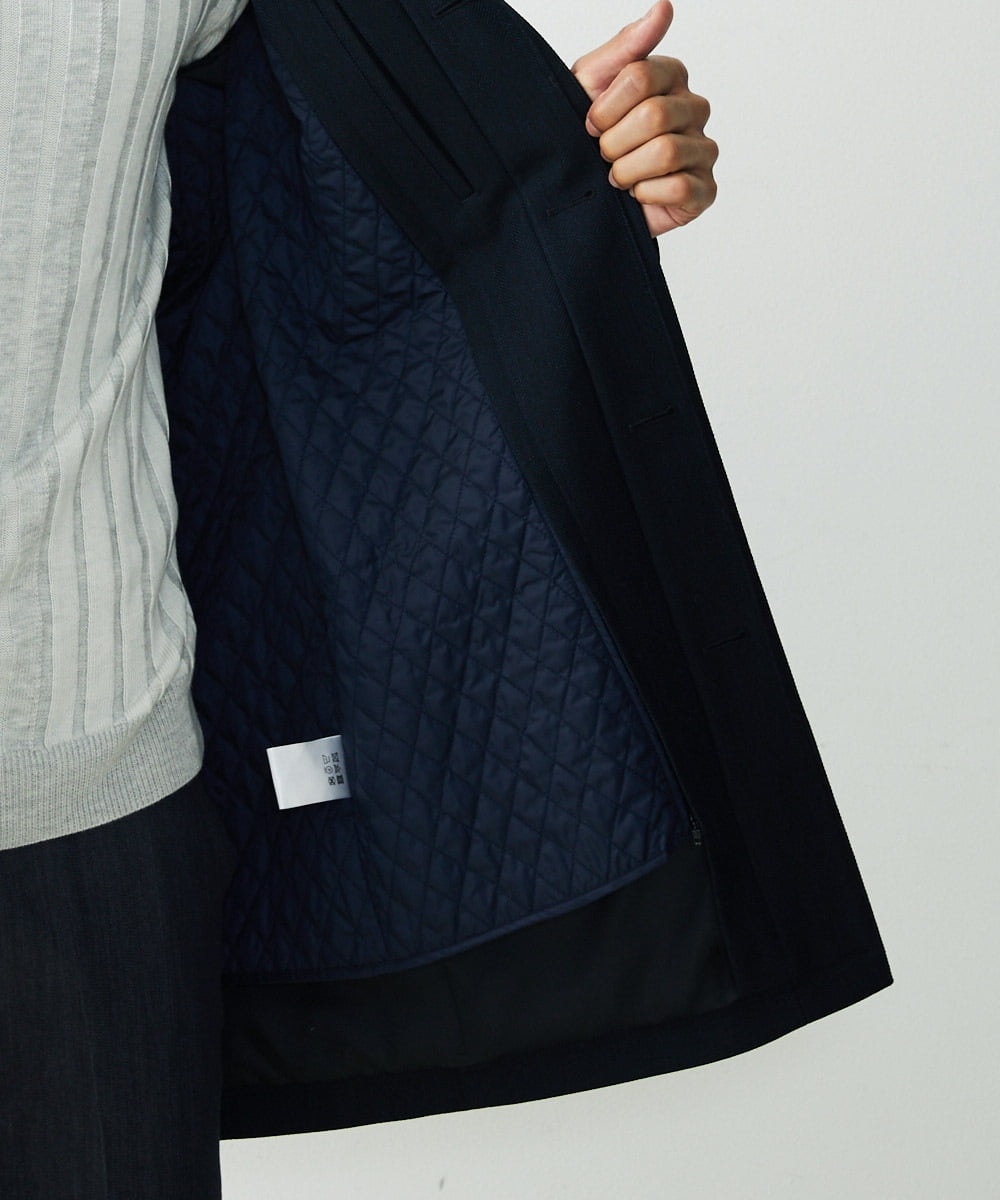 MNUCS21540 MICHEL KLEIN HOMME(ミッシェルクラン オム) 2WAYロング丈コート ネイビー