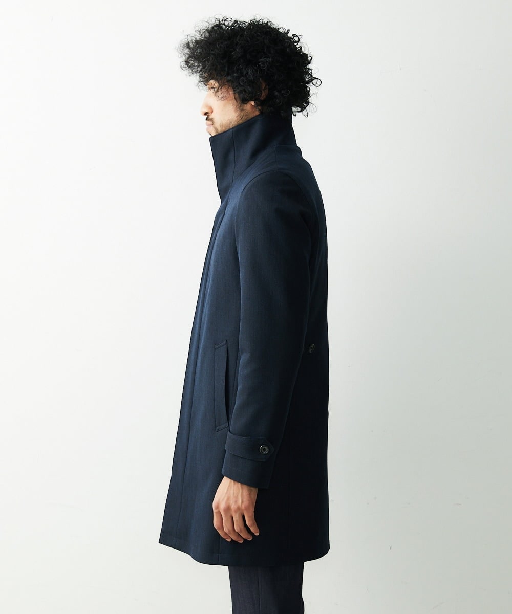 MNUCS21540 MICHEL KLEIN HOMME(ミッシェルクラン オム) 2WAYロング丈コート ネイビー