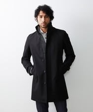 MNUCS21540 MICHEL KLEIN HOMME(ミッシェルクラン オム) 2WAYロング丈コート ブラック
