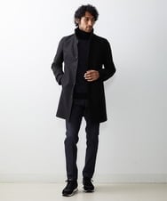 MNUCS21540 MICHEL KLEIN HOMME(ミッシェルクラン オム) 2WAYロング丈コート ブラック