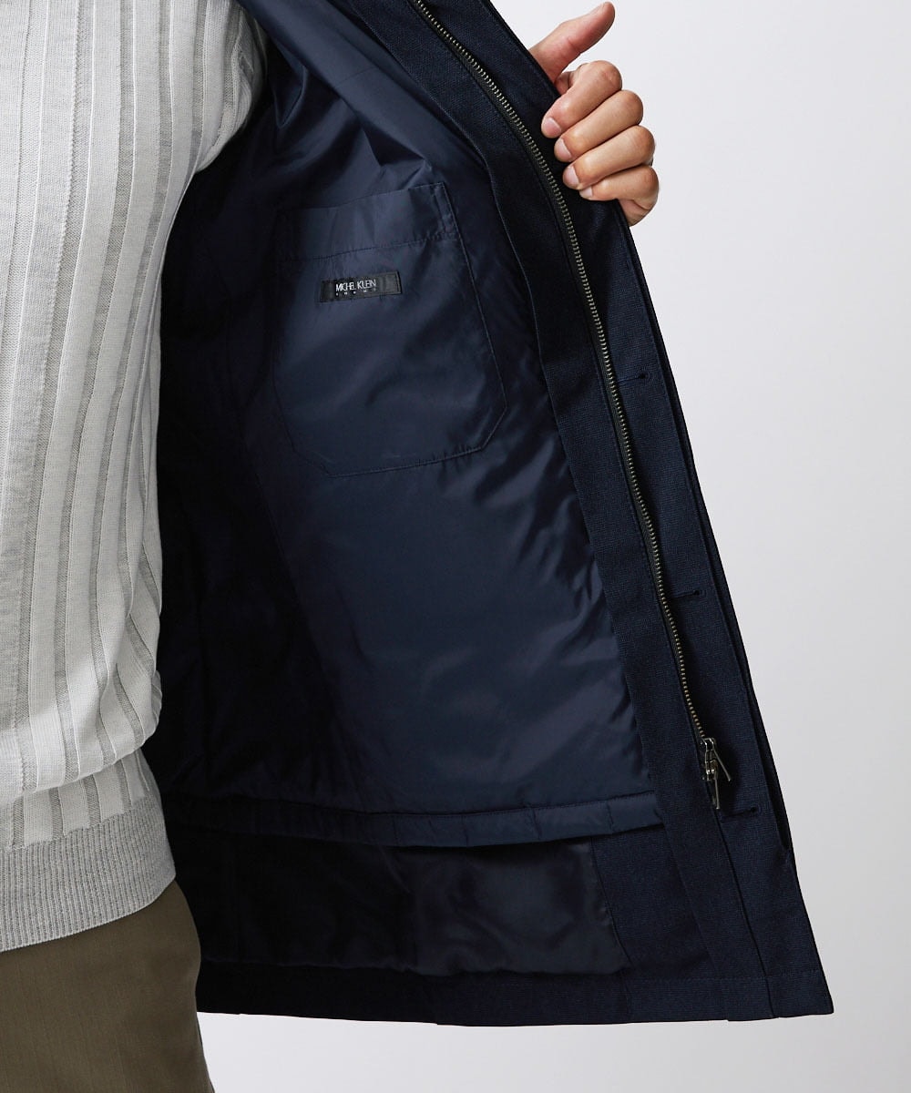 MNUCV20590 MICHEL KLEIN HOMME(ミッシェルクラン オム) 3WAYダウンライナー付コート ネイビー(57)