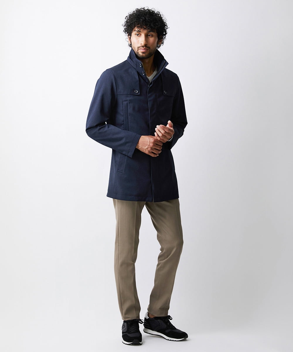 MNUCV20590 MICHEL KLEIN HOMME(ミッシェルクラン オム) 3WAYダウンライナー付コート ネイビー(57)
