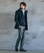 MNUCV20590 MICHEL KLEIN HOMME(ミッシェルクラン オム) 3WAYダウンライナー付コート ネイビー(57)