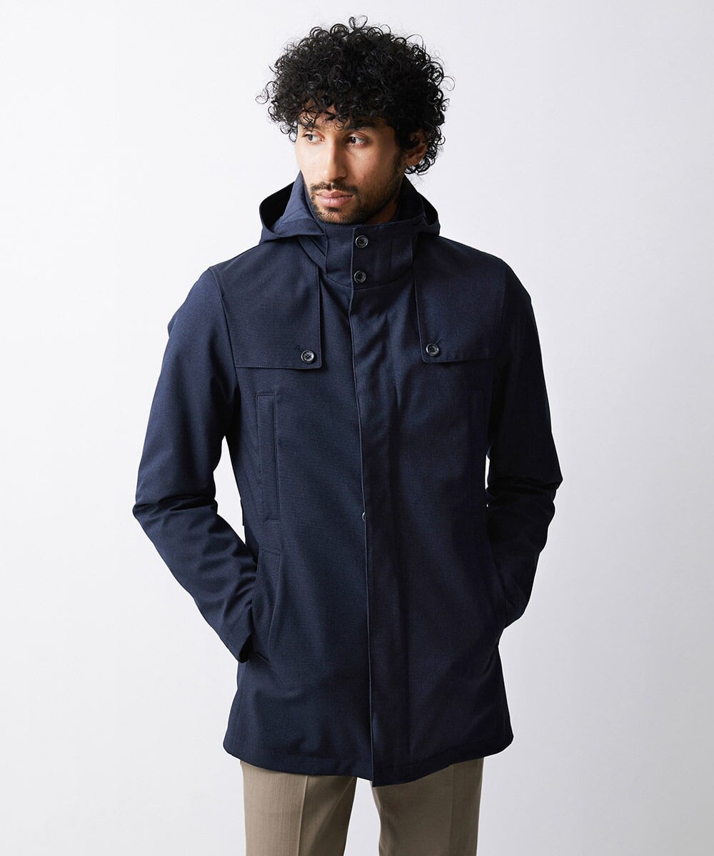 MNUCV20590 MICHEL KLEIN HOMME(ミッシェルクラン オム) 3WAYダウンライナー付コート ネイビー(57)