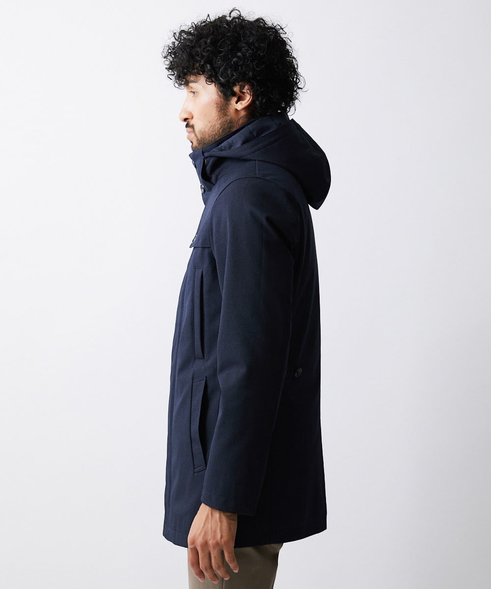 MNUCV20590 MICHEL KLEIN HOMME(ミッシェルクラン オム) 3WAYダウンライナー付コート ネイビー(57)