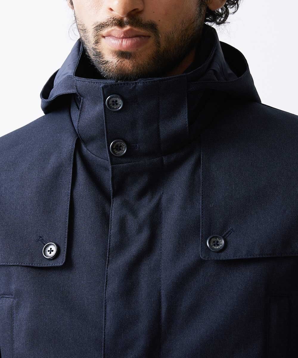 MNUCV20590 MICHEL KLEIN HOMME(ミッシェルクラン オム) 3WAYダウンライナー付コート ネイビー(57)