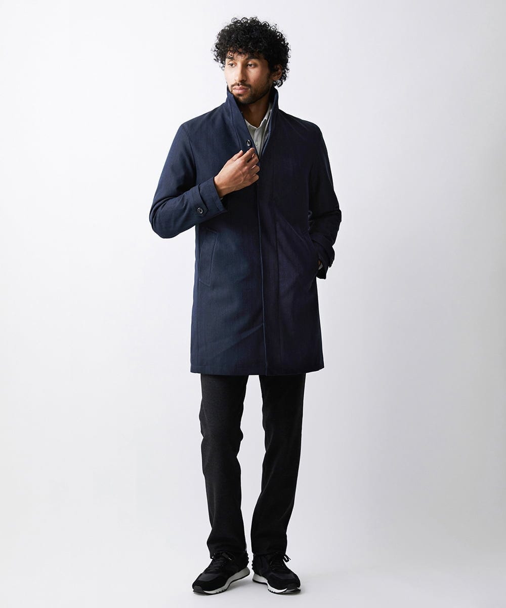 MNUCV21590 MICHEL KLEIN HOMME(ミッシェルクラン オム) 2WAYロングコート ネイビー