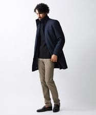 MNUCV21590 MICHEL KLEIN HOMME(ミッシェルクラン オム) 2WAYロングコート ネイビー