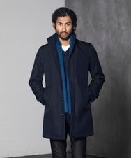MNUCV21590 MICHEL KLEIN HOMME(ミッシェルクラン オム) 2WAYロングコート ネイビー(57)