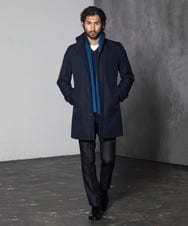 MNUCV21590 MICHEL KLEIN HOMME(ミッシェルクラン オム) 2WAYロングコート ネイビー(57)