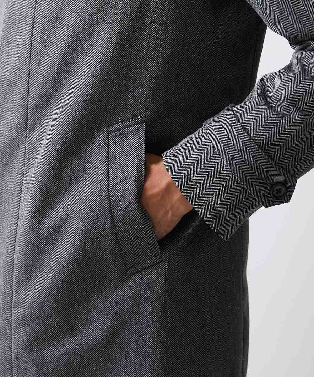 MNUCV21590 MICHEL KLEIN HOMME(ミッシェルクラン オム) 2WAYロングコート グレー