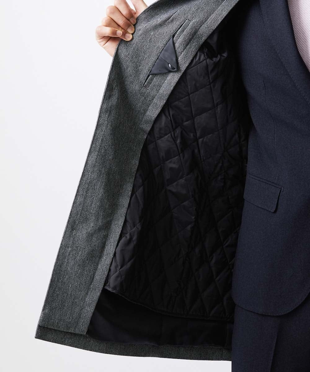 MNUCV21590 MICHEL KLEIN HOMME(ミッシェルクラン オム) 2WAYロングコート グレー