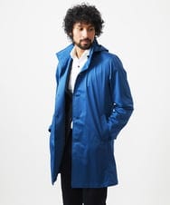 MNUDC56690 MICHEL KLEIN HOMME(ミッシェルクラン オム) フード付きスタンドカラーコート ブルー