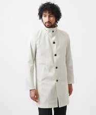MNUDC56690 MICHEL KLEIN HOMME(ミッシェルクラン オム) フード付きスタンドカラーコート ライトグレー