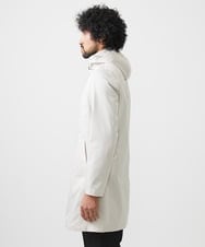 MNUDC56690 MICHEL KLEIN HOMME(ミッシェルクラン オム) フード付きスタンドカラーコート ライトグレー