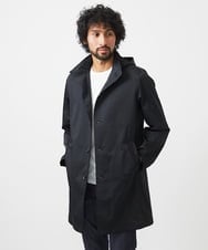 MNUDC56690 MICHEL KLEIN HOMME(ミッシェルクラン オム) フード付きスタンドカラーコート ブラック