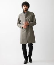MNUDV01590 MICHEL KLEIN HOMME(ミッシェルクラン オム) スタンドカラ―コート カーキ