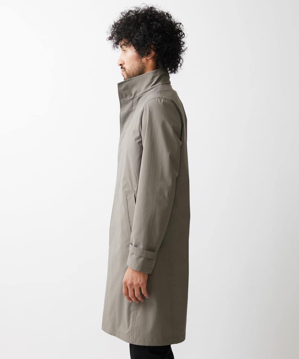 MNUDV01590 MICHEL KLEIN HOMME(ミッシェルクラン オム) スタンドカラ―コート カーキ
