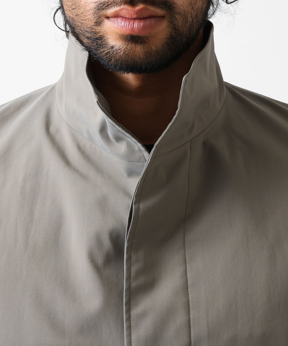 MNUDV01590 MICHEL KLEIN HOMME(ミッシェルクラン オム) スタンドカラ―コート カーキ