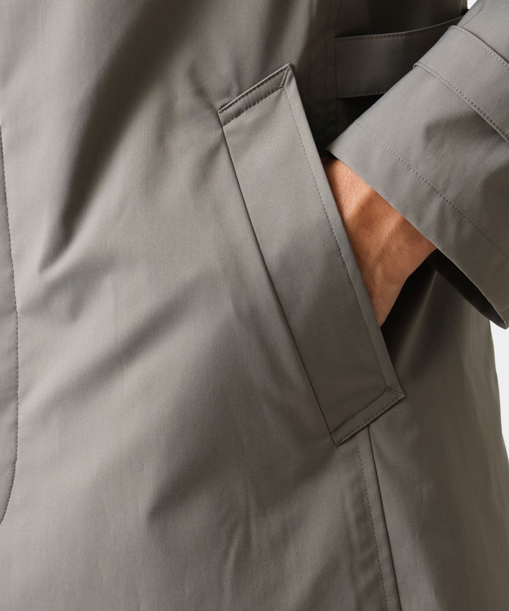 MNUDV01590 MICHEL KLEIN HOMME(ミッシェルクラン オム) スタンドカラ―コート カーキ