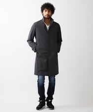 MNUDV01590 MICHEL KLEIN HOMME(ミッシェルクラン オム) スタンドカラ―コート ダークグレー