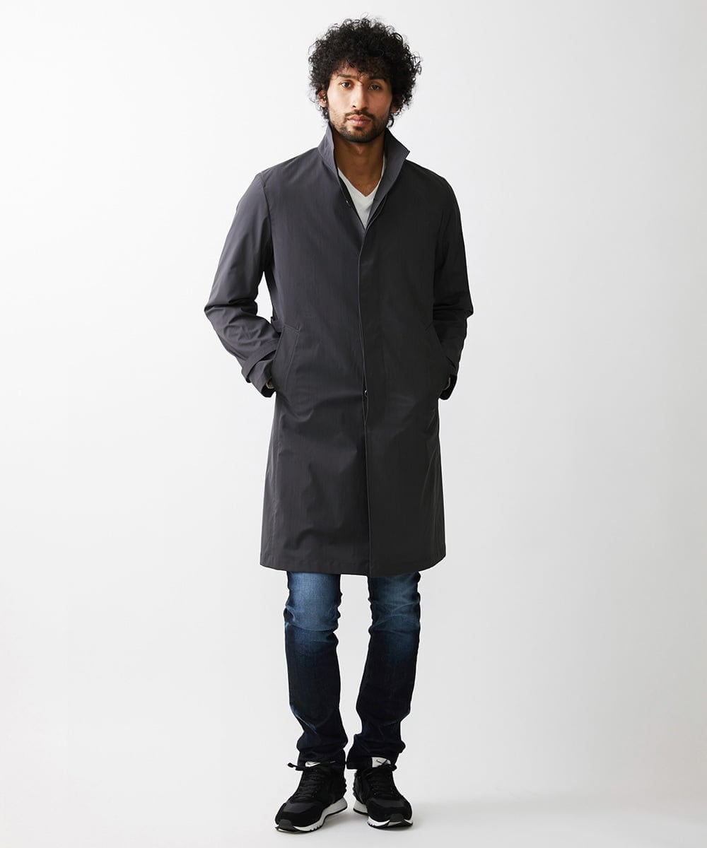 MNUDV01590 MICHEL KLEIN HOMME(ミッシェルクラン オム) スタンドカラ―コート ダークグレー