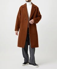 MNUVG60140 MICHEL KLEIN HOMME(ミッシェルクラン オム) スペック　ウールダブルロングコート オレンジ