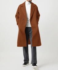 MNUVG60140 MICHEL KLEIN HOMME(ミッシェルクラン オム) スペック　ウールダブルロングコート オレンジ