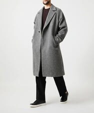 MNUVG60140 MICHEL KLEIN HOMME(ミッシェルクラン オム) スペック　ウールダブルロングコート ライトグレー